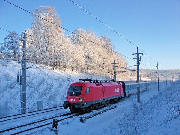 Anreise Zug ÖBB Railjet